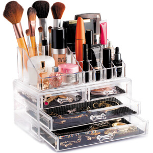 clear cosmetic makeup box, makeup box