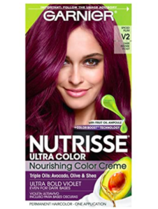 garnier intense violet, purple hair dye, purple hair color